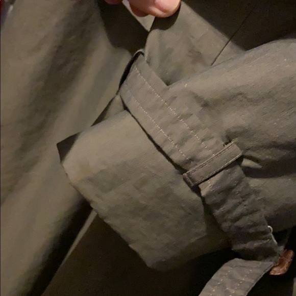 Kenneth Barnard Double layer trench, Khaki green - Picture 4 of 7